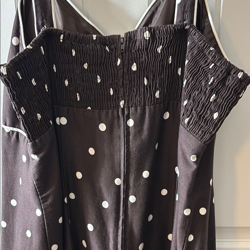 Madison Leigh Brown and White Spaghetti Strap Sundress - Picture 8 of 8
